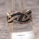 Vintage Sterling Silver Band 10.5