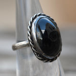 Vintage Sterling Tigers Eye Roper Ring 6
