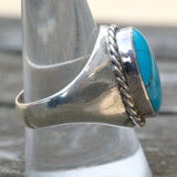 Vintage Sterling Turquoise Ring 10
