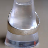 Vintage Sterling Brown Glass Signet Ring 11