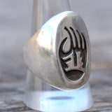 Vintage Sterling Hopi Bear Paw Ring 10.75