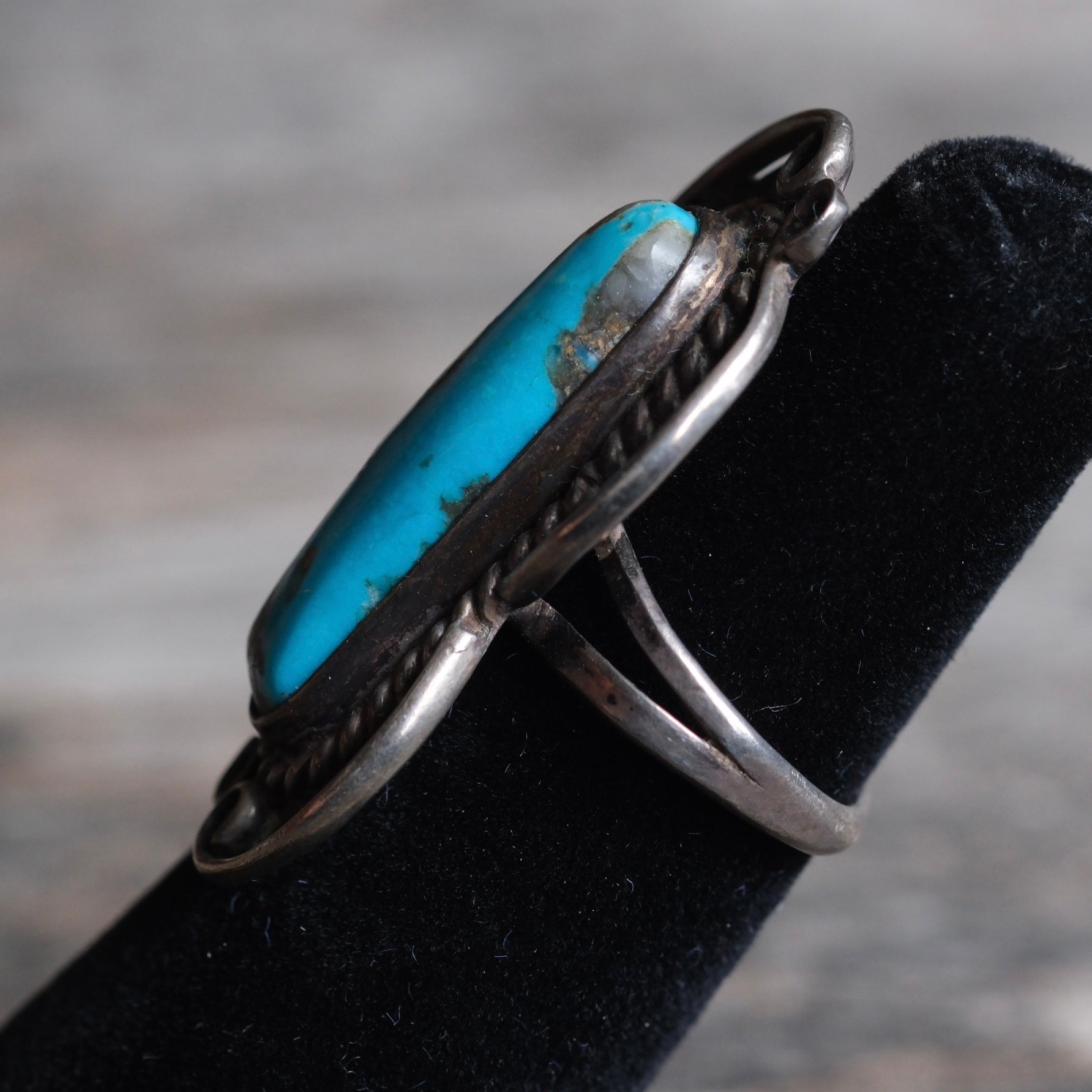 Vintage Sterling Turquoise Ring 5