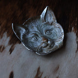 Vintage Casted Metal Cat Ashtray