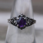 Vintage Sterling Amethyst Ring 7.25