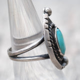 Vintage Sterling Turquoise Ring 7