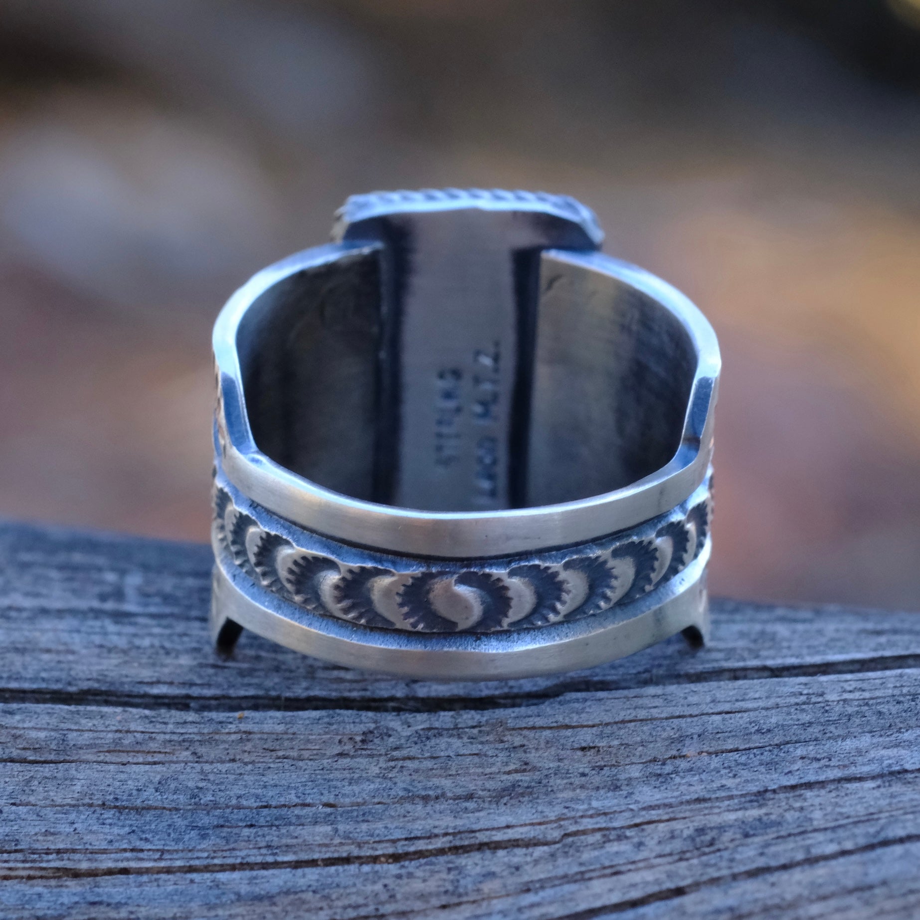 LEON MARTINEZ Sterling Silver Turquoise Ring 12.25