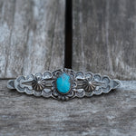 Vintage Sterling 50's Turquoise Broach