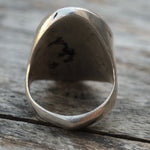 Vintage Sterling Multistone Inlay Ring 9.5
