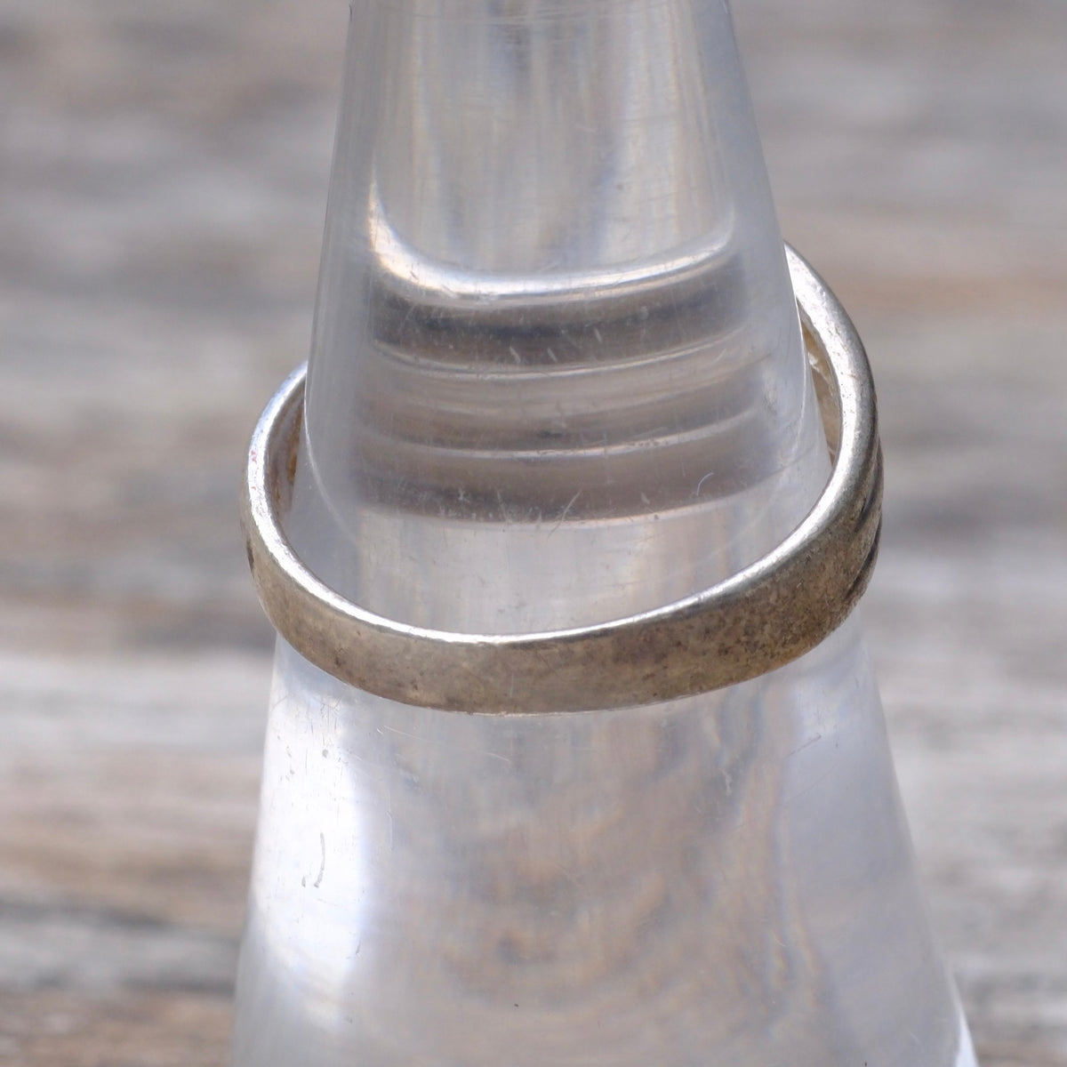 Vintage STerling Silver Wavy Band Ring 6.75