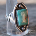 Vintage Sterling Chunky Turquoise Ring 10