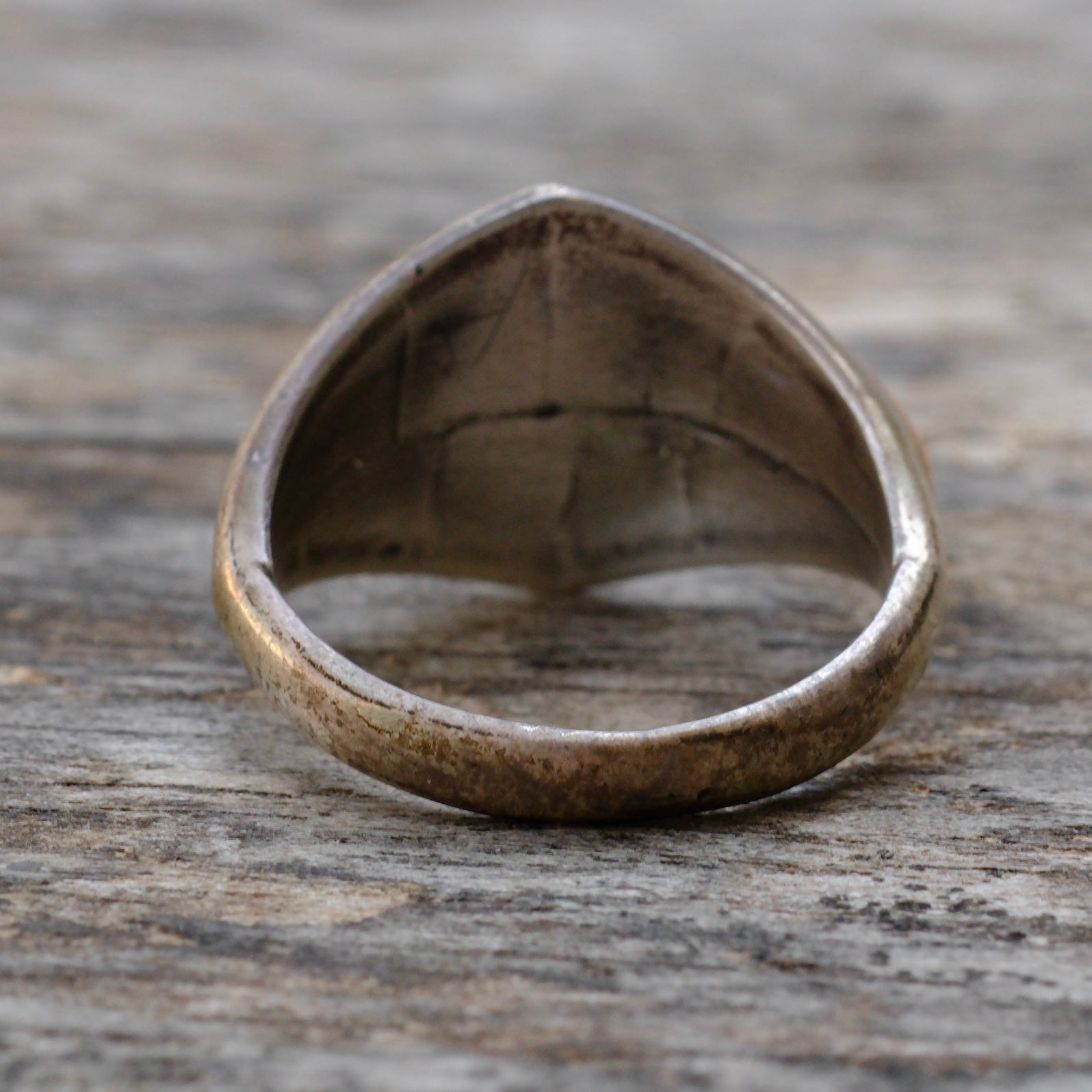 Vintage Sterling Multistone Inlay Ring 7.25
