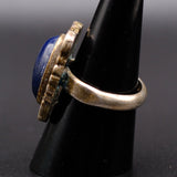 Vintage Sterling Lapis Ring 7.5
