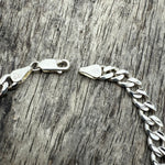 Vintage Sterling Curb Link Chain Bracelet