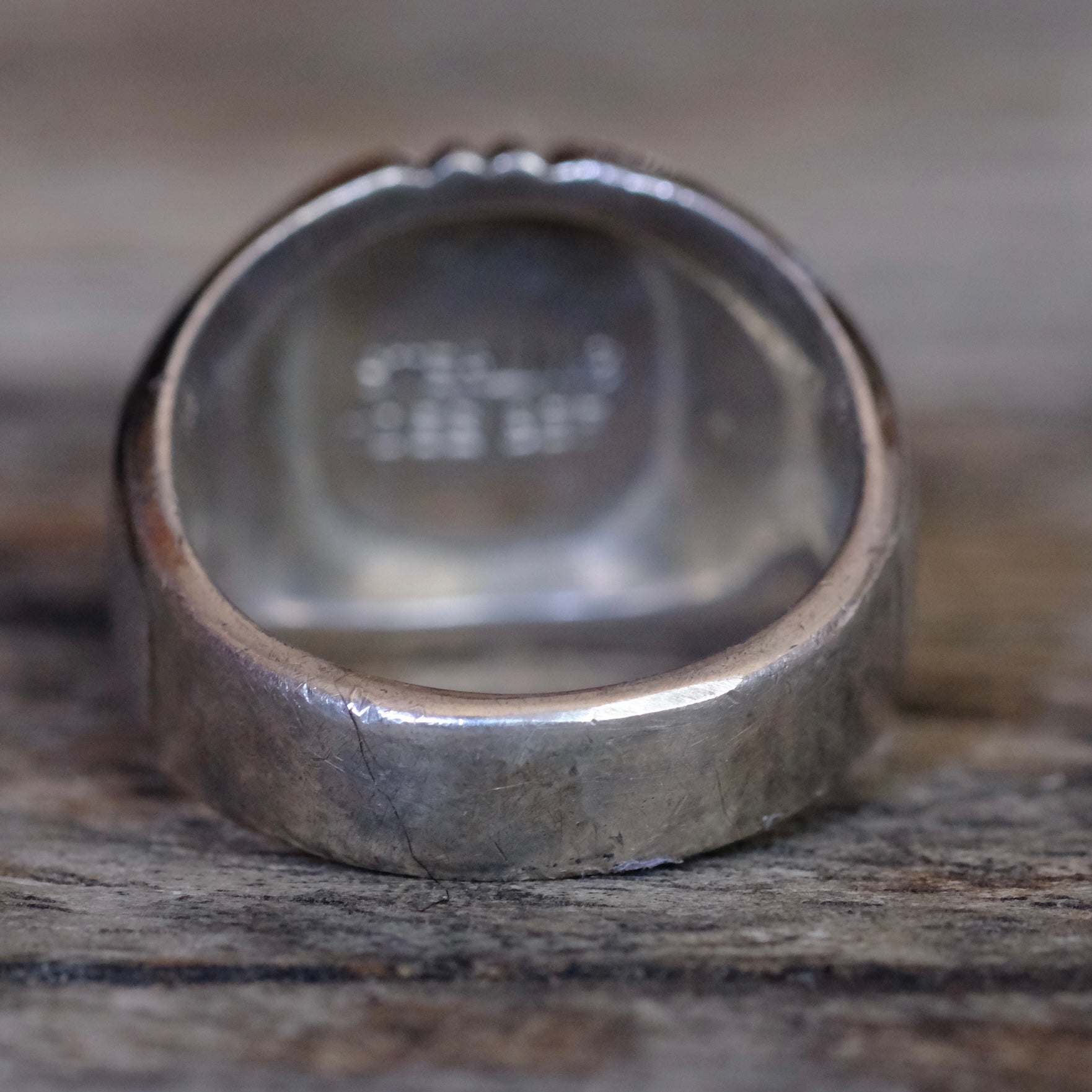 Vintage Sterling Silver USN Ring 6.5