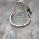 Vintage Sterling Turquoise and Mother Of Pearl Feather Ring 5