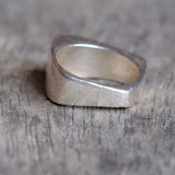 Vintage Sterling Multistone Inlay Band  Ring 5.75