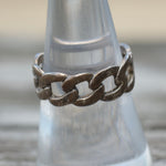 Vintage Sterling Chain Band 8.25
