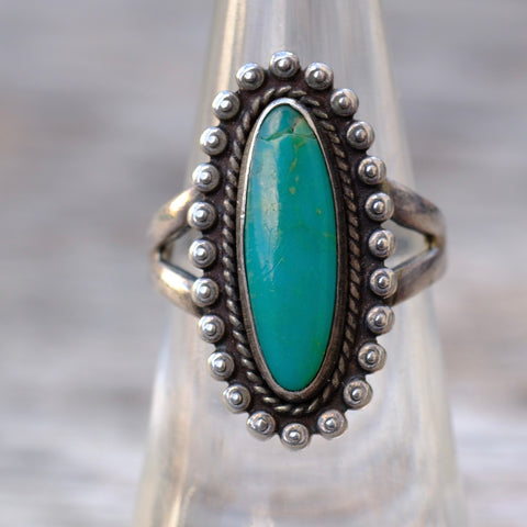 Vintage Sterling Turquoise Ring 6