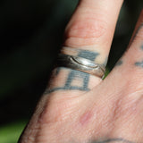 Vintage Sterling Silver Stamped Band 5.5