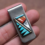 Vintage Zuni Inlay Money Clip