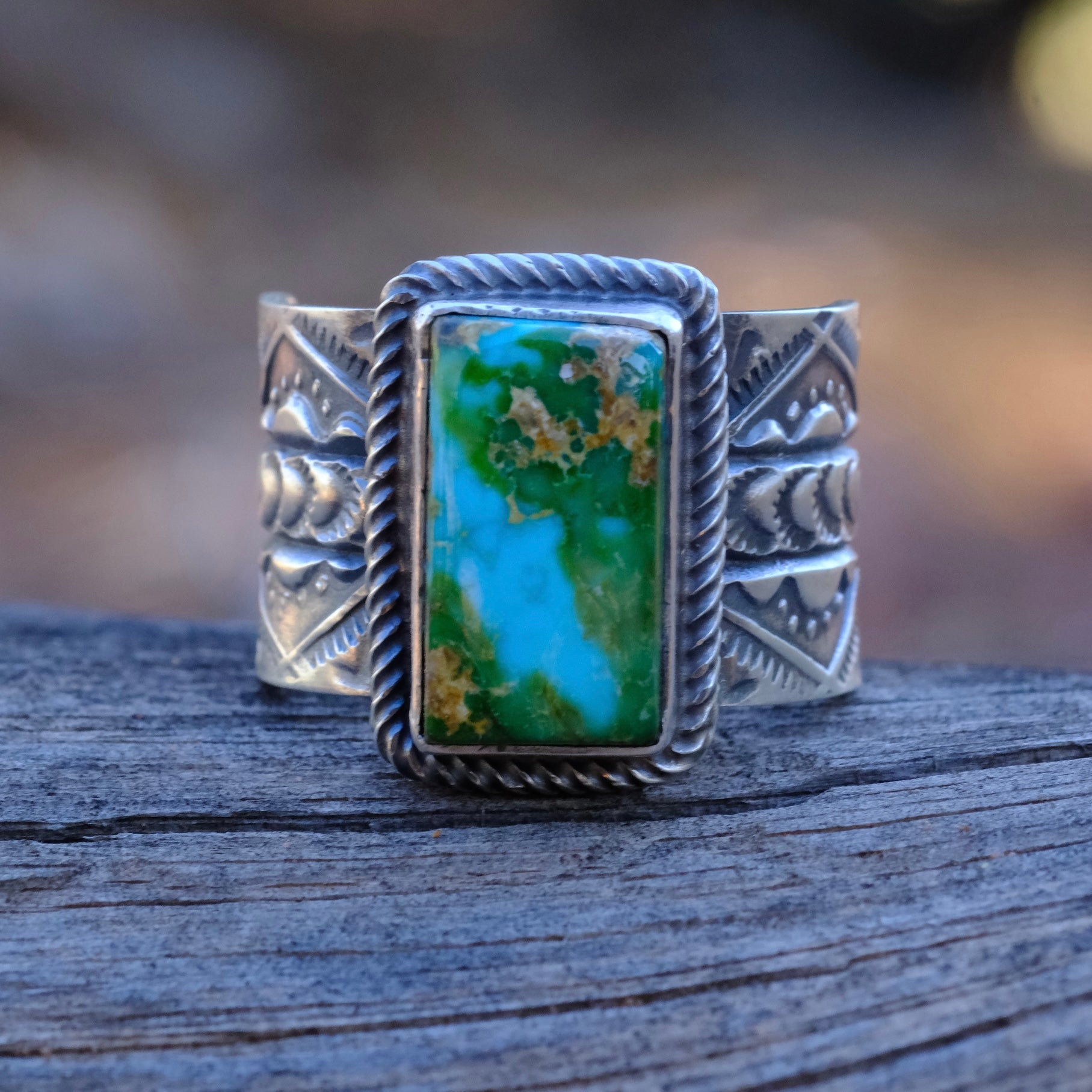LEON MARTINEZ Sterling Silver Turquoise Ring 12.25