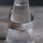 Vintage Sterling Multistone Inlay Striper Ring 10.5