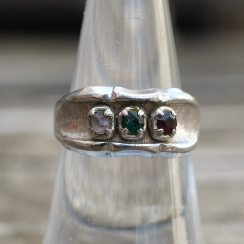Vintage Sterling Multistone Band 6.5
