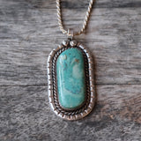 Vintage Sterling Turquoise Necklace