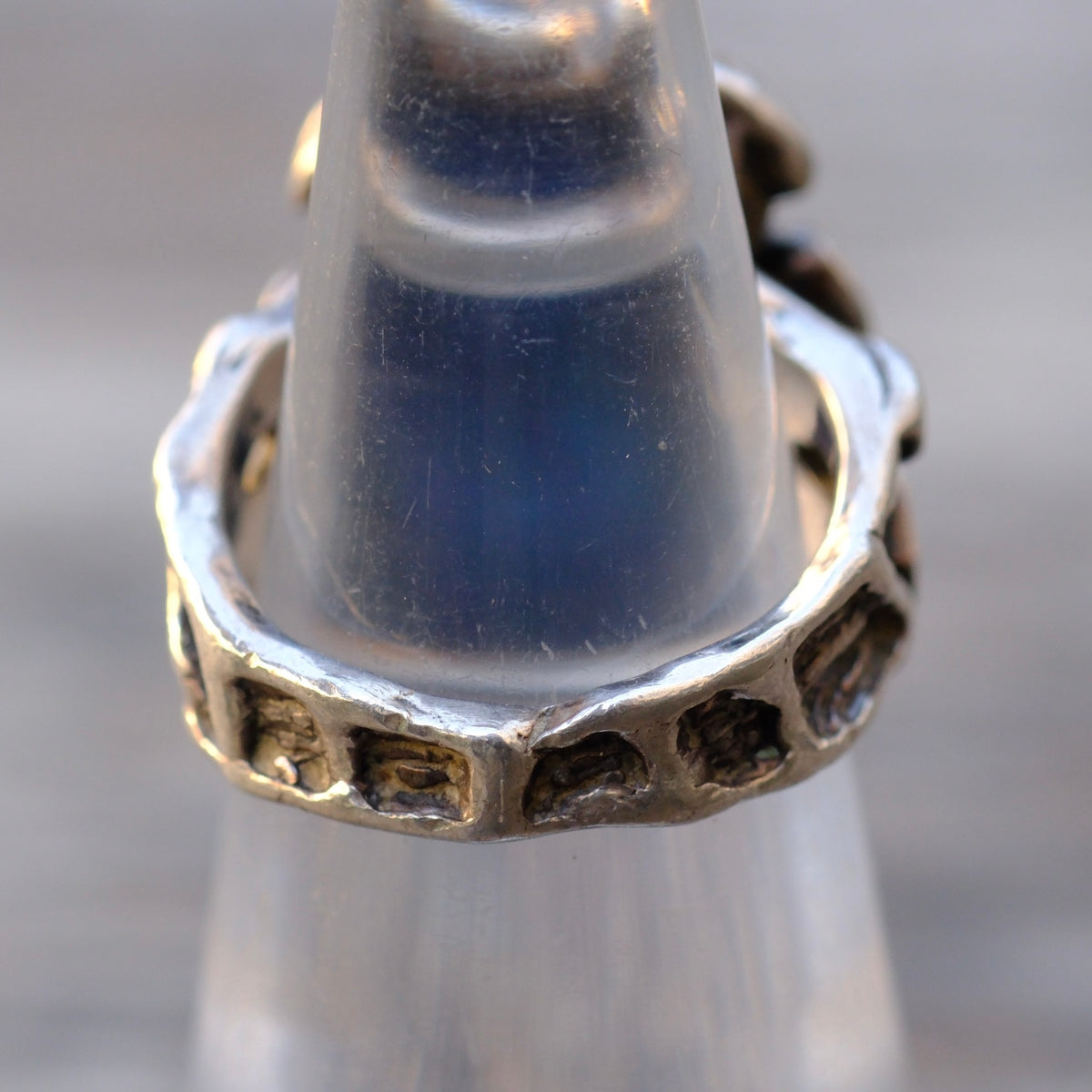 Vintage Sterling Lapis Ring 4.75