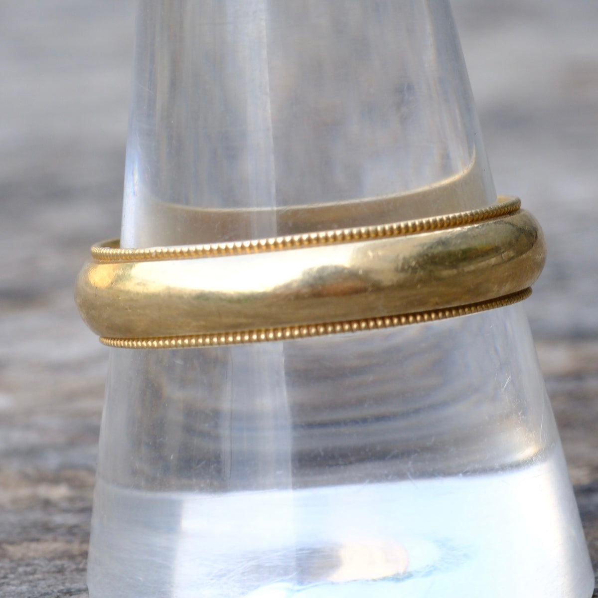 Vintage 14K Gold Band Ring 10.75