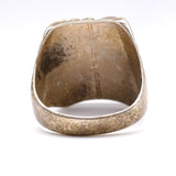 Vintage Sterling Turquoise and Coral Ring 12.25