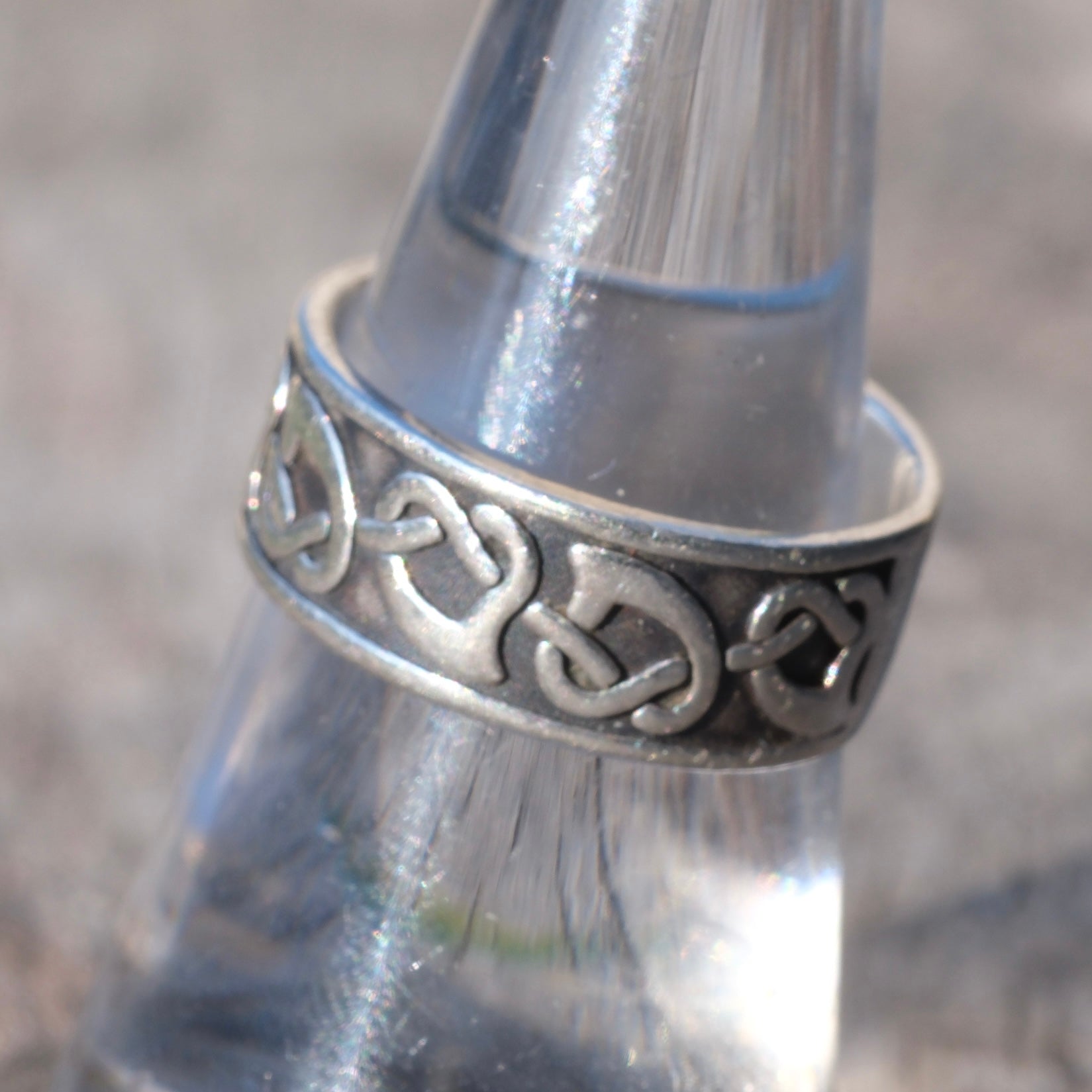 Vintage Sterling Silver Band Ring 7.5