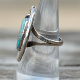 Vintage Sterling Turquoise Ring 7.25