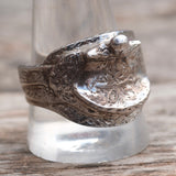 Vintage Sterling Silver Saddle Ring 12.75