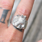 Vintage Sterling Silver Horse Ring 11.75