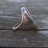 Vintage Sterling Multistone Inlay Ring 9.75