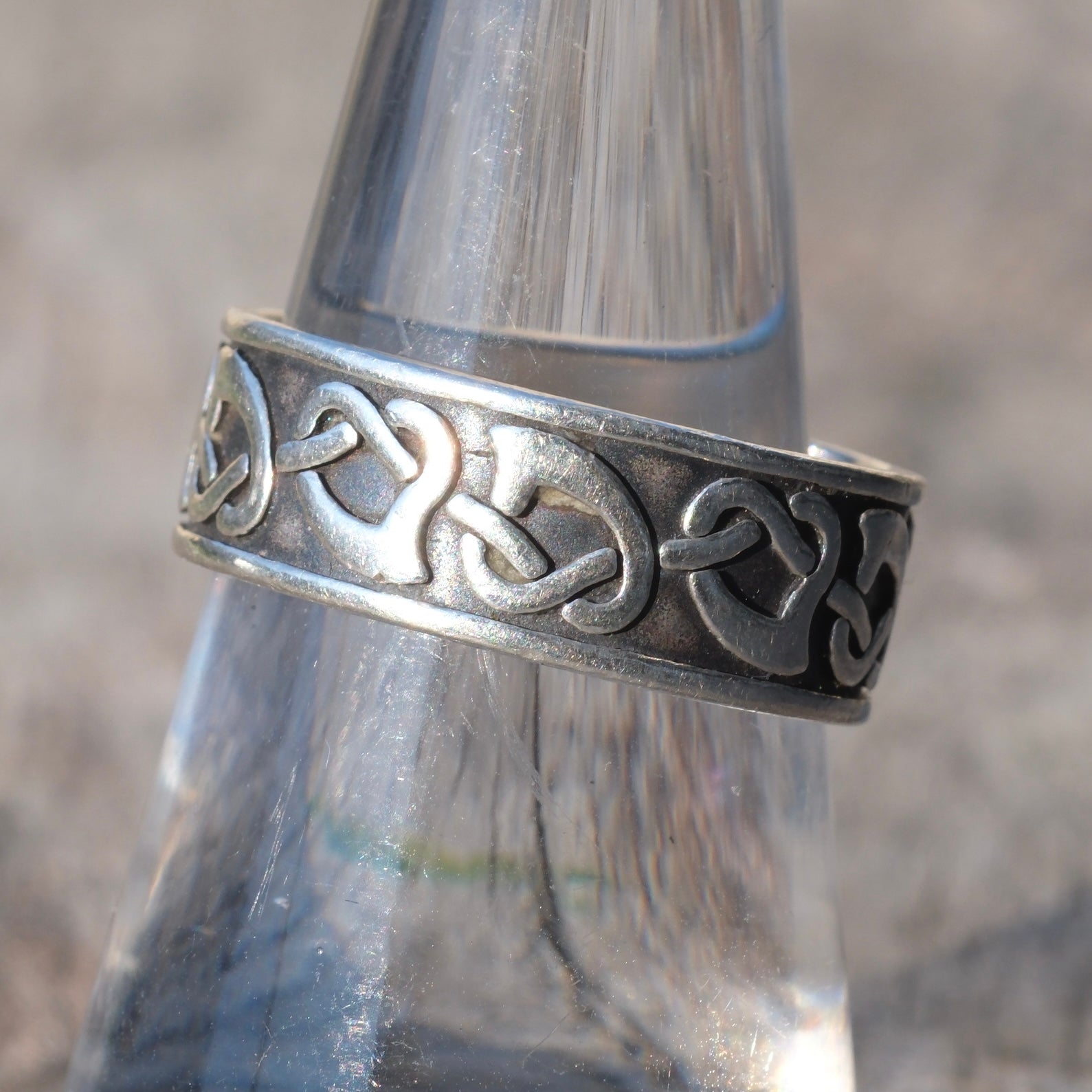 Vintage Sterling Silver Band Ring 7.5