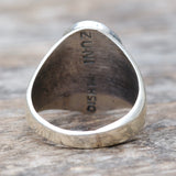 Vintage Sterling Zuni Inlay Ring 9.75