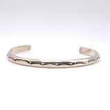 Vintage Sterling Silver Stamped Cuff Bracelet