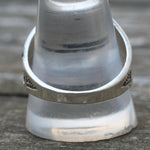 Vintage Sterling Hematite Thunderbird Ring 12