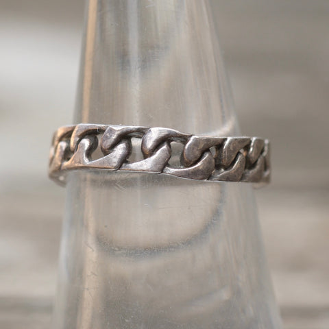 Vintage Sterling Chain Band 6.75