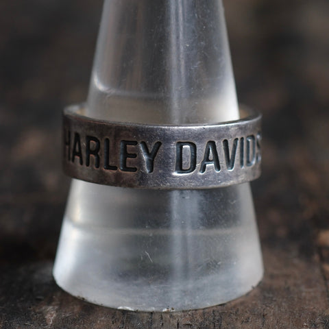 Vintage Sterling Silver Harley Davidson Band 11.25