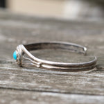 Vintage Sterling Turquoise Cuff