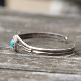 Vintage Sterling Turquoise Cuff