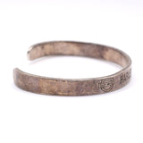 Vintage Sterling Silver Harley Davidson Cuff Bracelet 6.75"