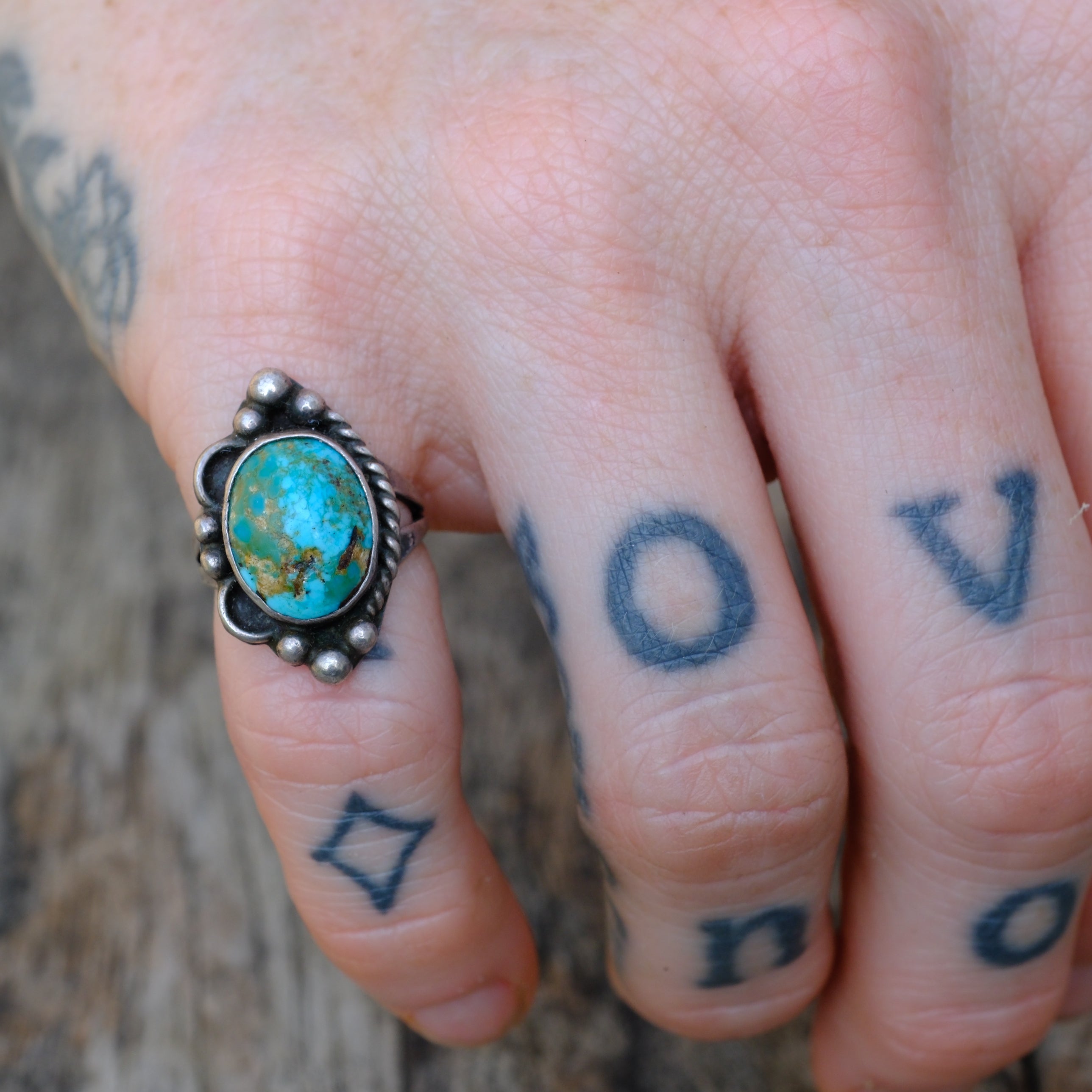 Vintage Sterling Turquoise Ring 3