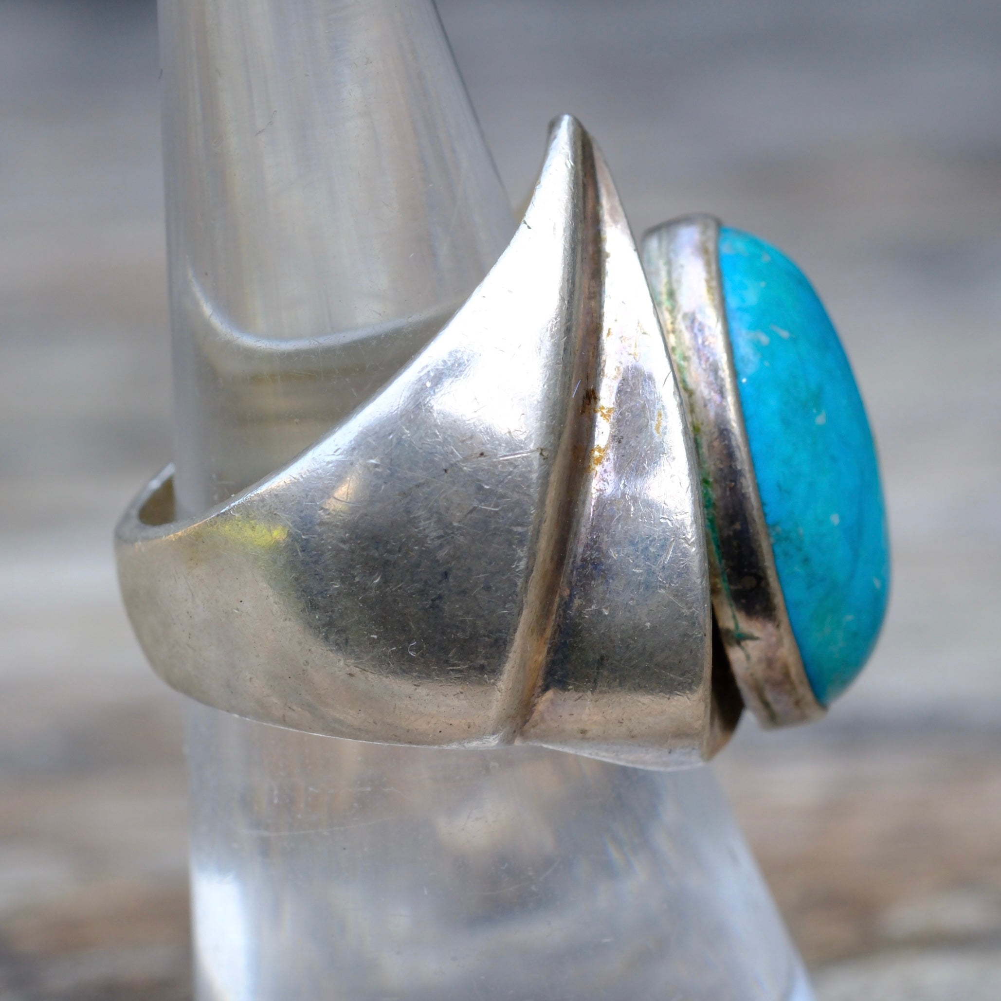 Vintage Sterling Turquoise Ring 7