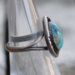 Vintage Sterling Turquoise Ring 6.5