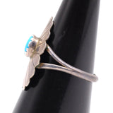Vintage Sterling Turquoise Concho Ring 6