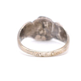 Vintage Sterling Turquoise and Coral Band 10.75